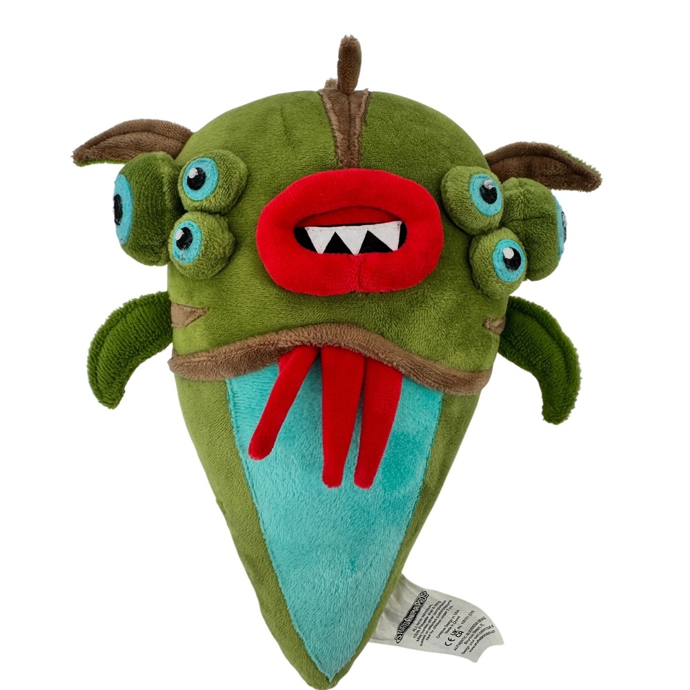 Budsies Monster Stuffed Animal Pros Unisex 10in Green Multi-Eye Alien